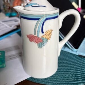 Artistic Ceramic Pitcher with Colorful Design